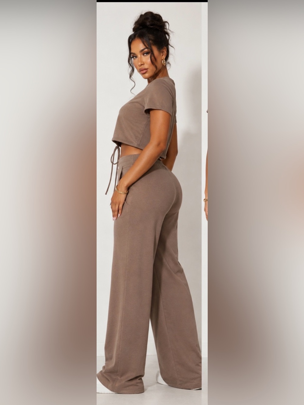 Stylish Tan pants set